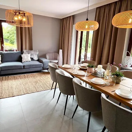 Dom wakacyjny Lawendowa Przystań - Dom Nad Rzeką - Brenna, 10 Osób, Ogród, Plac Zabaw