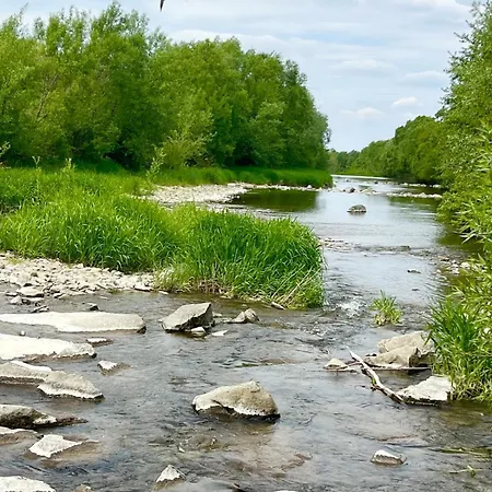 Сasa de vacaciones Lawendowa Przystan - Dom Nad Rzeka - Brenna, 10 Osob, Ogrod, Plac Zabaw