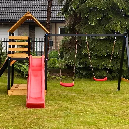 Dom wakacyjny Lawendowa Przystań - Dom Nad Rzeką - Brenna, 10 Osób, Ogród, Plac Zabaw