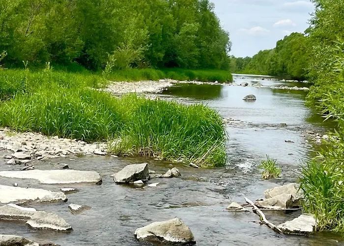 Feriehus Lawendowa Przystan - Dom Nad Rzeka - Brenna, 10 Osob, Sauna, Balia Z Jacuzzi, Ogrod, Plac Zabaw