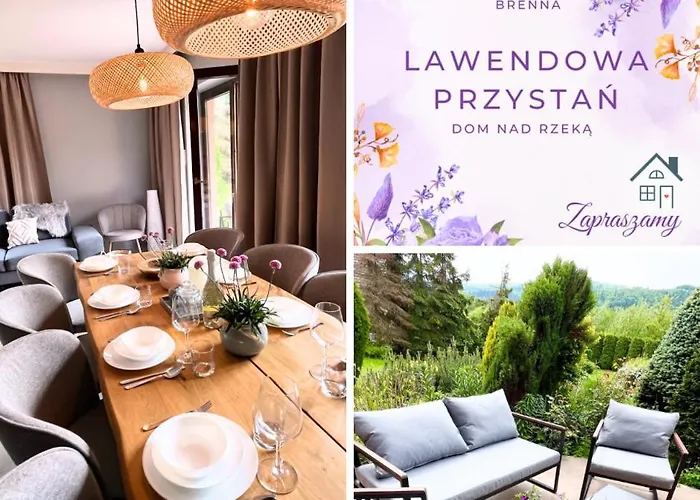 Lawendowa Przystan - Dom Nad Rzeka - Brenna, 10 Osob, Sauna, Balia Z Jacuzzi, Ogrod, Plac Zabaw