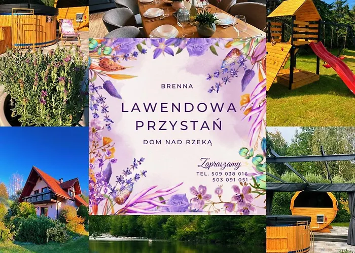 Holiday home Lawendowa Przystan - Dom Nad Rzeka - Brenna, 10 Osob, Sauna, Balia Z Jacuzzi, Ogrod, Plac Zabaw